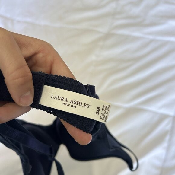 Laura Ashley Womens 2 Pack Bra 34B Pink Blue Underwired Push Up Bra Soft - Picture 10 of 11